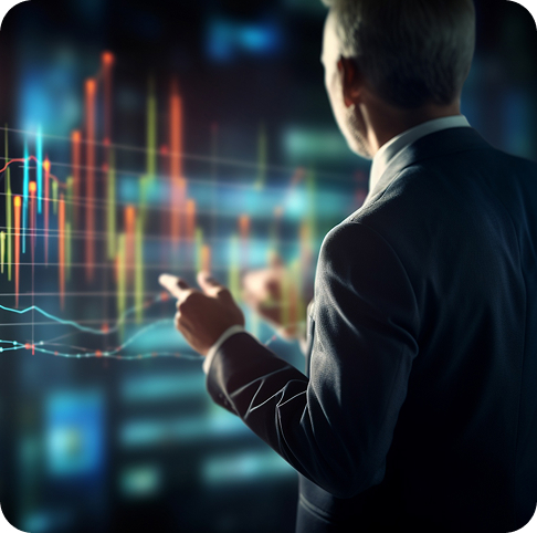 Trader professionnel analysant les marchés financiers